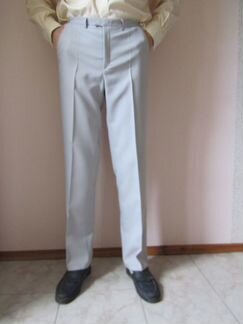 Брюки мужские светло-серые