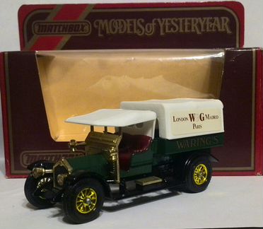Модель машинки matchbox 1918 Кросли вг Выпуск 2