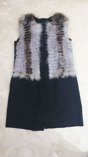 Жилет с мехом лисы