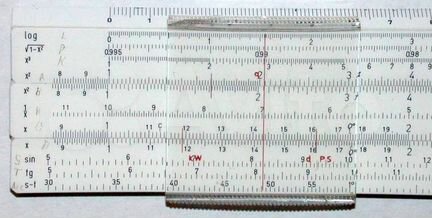Линейка логарифмическая авиаконструктора Маленкова