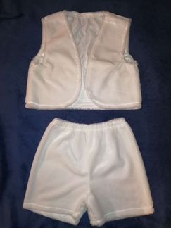 Жилетка и шорты плюш