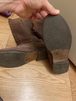 Сапоги zara замша 36 р