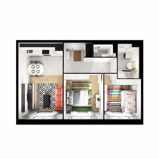 2-к квартира, 56.2 м², 9/25 эт.