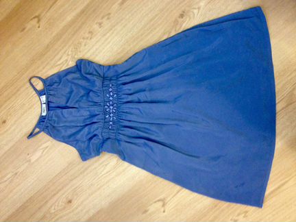 Платье цвет какао и голубой