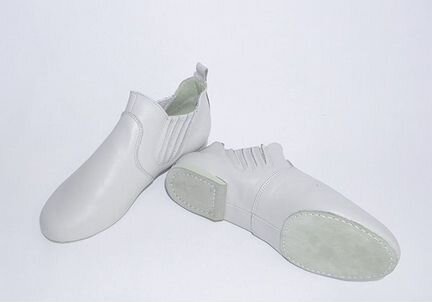 Джазовки кожаные высокие с закрытой резинкой сбоку