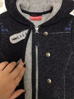 Шерстяное демисезонное пальто на девочку Giesswein