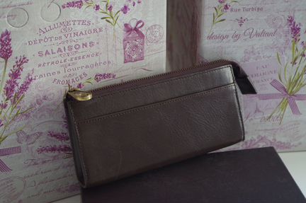 Женский клатч / кошелек, кожаный