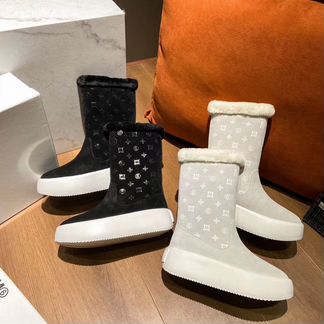 Maison margiela теплые сапоги на высокой подошве к