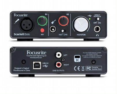Звуковая карта focusrite scarlett solo