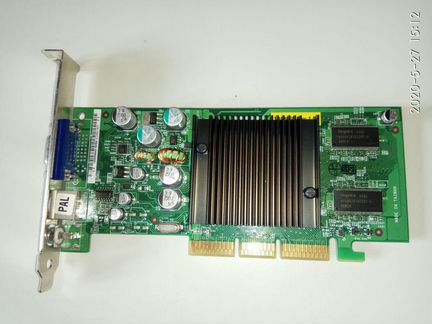 Видеокарта AGP с VGA и TV-out