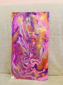 Картина в стиле флюид арт