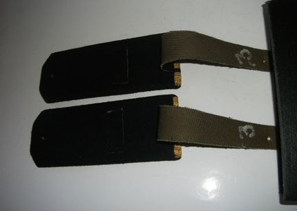 Погоны парадные 1950-60х гг черные просветы