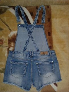 Комбинезон джинсовый (шорты)
