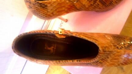 Ботильоны 38 размер под кожу рептилий