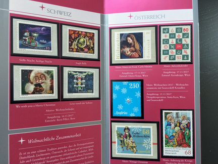 Рождество. Марки Европы. Новогодние марки. Сувенир