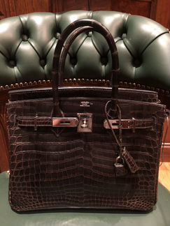 Сумка Herms Birkin 30 крокодил оригинал б/у