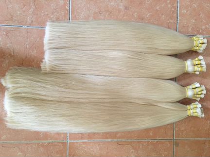 Волосы цвет #60 для наращивания в срезе