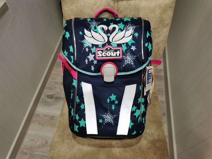 Лимитированный ранец Scout Sunny серебристый лебед