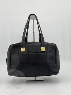 Новая черная Кожаная сумка Chanel Шанель