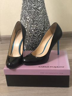 Туфли кожаные чёрные Carlo Pazolini 39