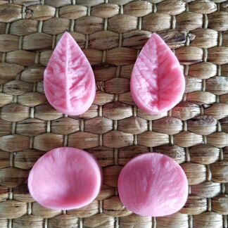 Набор силиконовых форм/ роза и листик