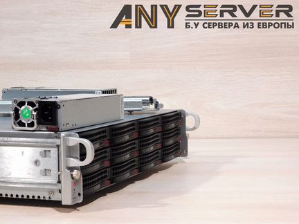 Сервер Supermicro 6028U 2xE5-2680v4 64Gb 12x3.5