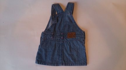 Новый джинсовый сарафан 74 размера