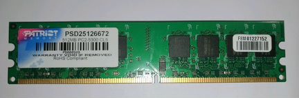 Карта памяти Patriot Memory PC2-5300 CL5, 512MB