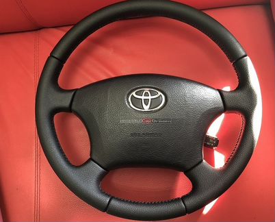 Кожаный руль Toyota Land Cruiser Prado 120