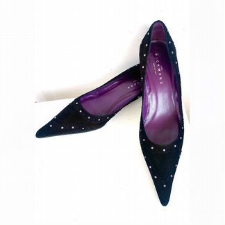 Новые туфли лодочки John Richmond чёрные замша, 40