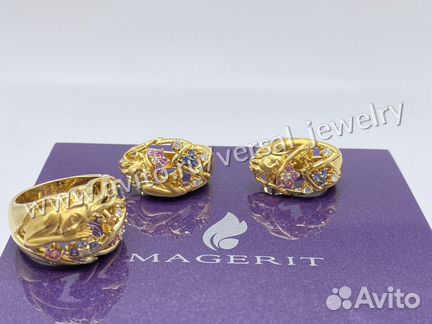 Magerit кольцо и серьги с бриллиантами