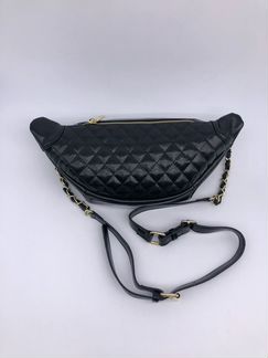 Черная Сумка Поясная Chanel 2.55 на пояс Клатч Шан