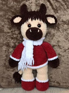 Игрушка вязаная Бычок