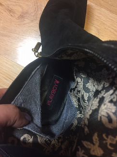 Ботфорты замшевые