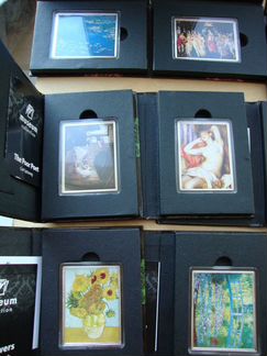 Соломоновы о-ва 1 доллар 2014 Подсолнухи Ван Гог