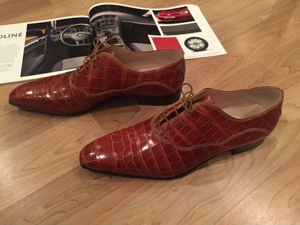 Кожаные роскошные туфли Zilli (оригинал)