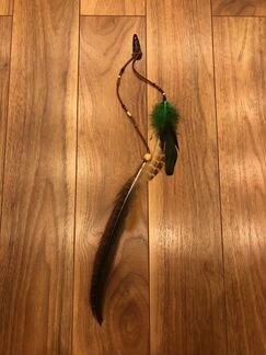 Перья на заколке, этническое украшение, бохо