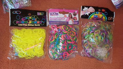 Набор резиночек разноцветные для плетения loom ban