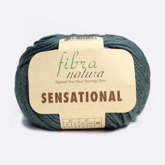 Fibranatura Sensational меринос хаки, белый