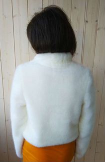 Шубка на свадьбу айвори, искусственная