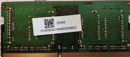 DDR-4 sodimm 4Gb 2666 Mhz