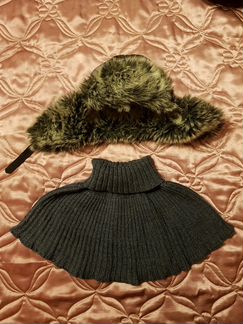 Комплект шапка, шарф