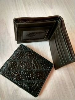 Мужской кошелёк бумажник из крокодиловой кожи
