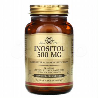 Инозитол, 500 мг, 100 растительных капсул