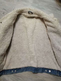 Куртка джинсовая TopShop на меховом подкладе