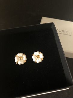 Серьги пусеты из фарфора Lourie