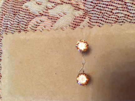 Серьги серебро с цирконом новые