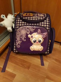 Ранец DeLune + мешок + мишка