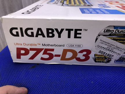 GA-P75-D3 lga1155 в комплекте под разгон