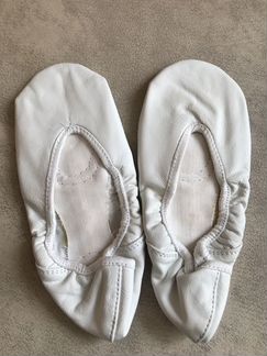 Кожаные балетки Grishko белые и чёрные